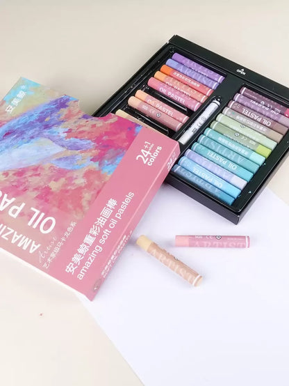 25 pezzi Matite colorate, pastelli a olio morbidi per bambini, ritorno a scuola, forniture scolastiche