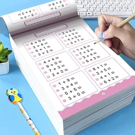 Quaderno di esercizi di matematica per la pratica quotidiana, per la decomposizione e composizione di addizioni e sottrazioni orizzontali e verticali, 80 pagine con esercizi di addizione e sottrazione entro 10/20/50/100 per studenti