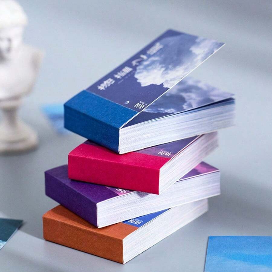 Pezzi Adesivo Fotografico Di Paesaggi Con Cielo E Nuvole Viola, Per Scrapbooking, Decorazione Artistica, Decorazione Di Laptop E Telefono Estetica Di Bottiglie D'acqua, E Fai Da Te Creativi