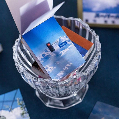 Pezzi Adesivo Fotografico Di Paesaggi Con Cielo E Nuvole Viola, Per Scrapbooking, Decorazione Artistica, Decorazione Di Laptop E Telefono Estetica Di Bottiglie D'acqua, E Fai Da Te Creativi