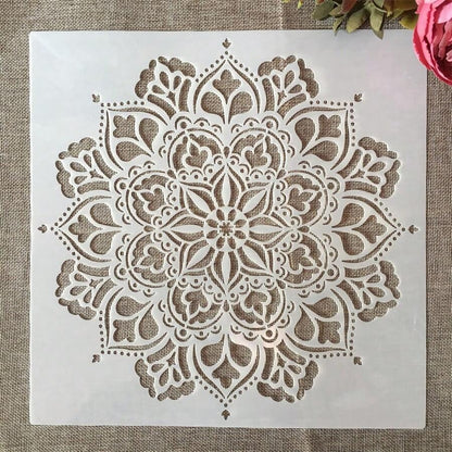 Modello di disegno geometrico in plastica bianca da 8 pollici, ritorno a scuola, forniture