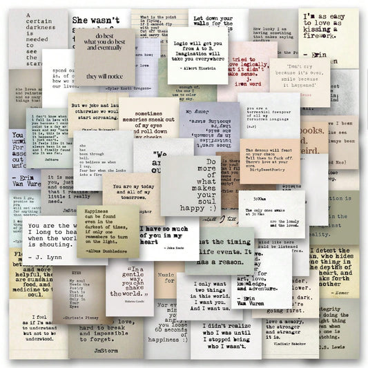 60 Pezzi Di Adesivi Con Citazioni Motivazionali In Stile Macchina Per Scrivere Retrò, Adesivi Vintage Ispirati Per Journaling, Adesivi Per Scrapbook Con Frasi Famose Per Taccuini, Planner, Journal E Laptop
