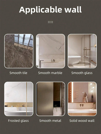 Set di accessori da bagno in acciaio inossidabile senza foratura: portaoggetti angolare per doccia, organizer da parete adesivo per doccia per gel doccia
