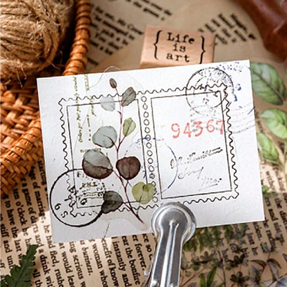 CANDY POETRY 1 Confezione Di 40 Pezzi Adesivi Decorativi Retrò In Stile Botanico Per DIY, Materiali Per Artigianato, Accessori Per Cellulari, Notebook, Laptop, Scrapbook Estetici E Forniture Per Opere D'arte