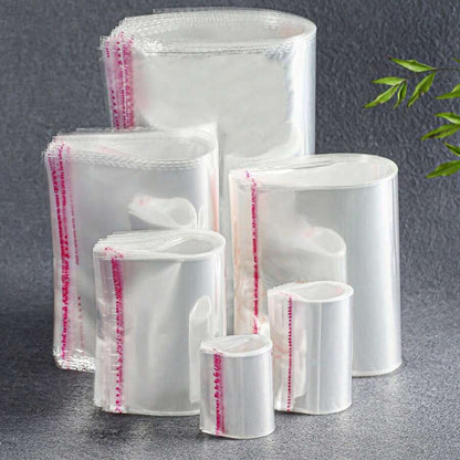 Confezione Da 100 Pezzi Di Sacchetti Di Plastica Opp Autoadesivi Trasparenti, Sacchetti Di Imballaggio