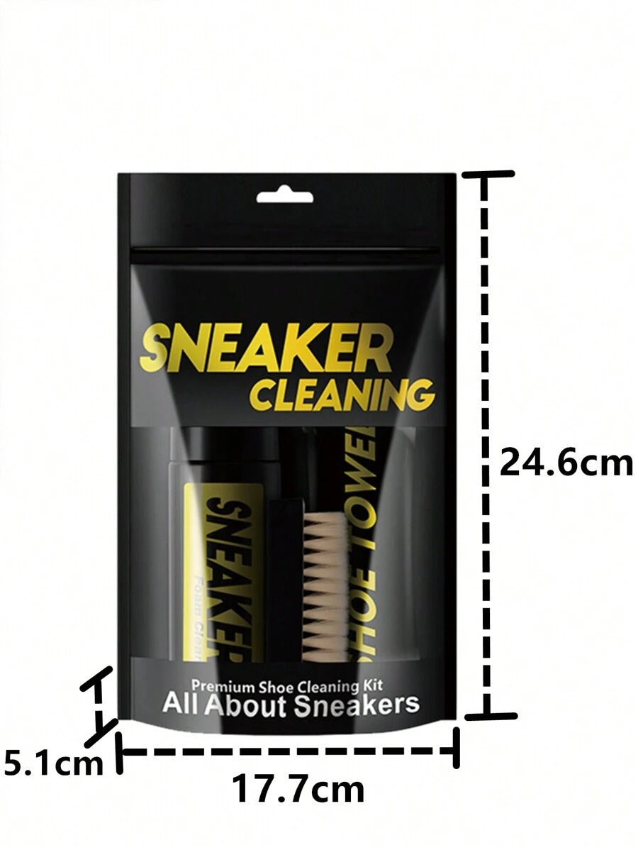Kit Per La Pulizia Delle Scarpe Da Ginnastica, Pulisci Scarpe In Schiuma Senza Acqua 5.3 Oz Con Spazzola Per Scarpe E Panno Per Scarpe, Funziona Su Scarpe Bianche, Stivali