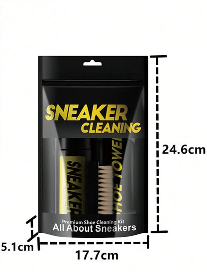 Kit Per La Pulizia Delle Scarpe Da Ginnastica, Pulisci Scarpe In Schiuma Senza Acqua 5.3 Oz Con Spazzola Per Scarpe E Panno Per Scarpe, Funziona Su Scarpe Bianche, Stivali