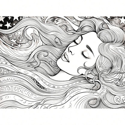 Libro da colorare per adulti con 32 pagine, stile Van Gogh con motivi della notte stellata, materiali per l'arte per alleviare lo stress, rilassante, riflessivo e decompressivo - regalo natalizio ideale per uomini, donne e adolescenti