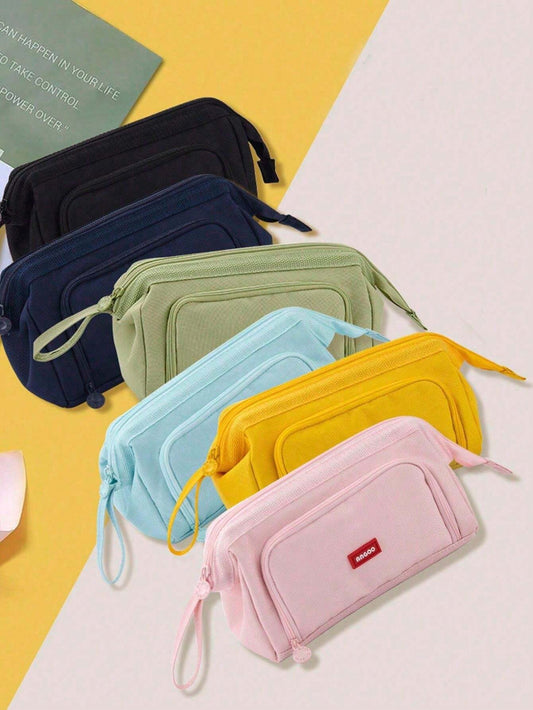 Astuccio extra capiente aggiornato, custodia per cancelleria per bambini, studenti, regalo, monete, calcolatrice, borsa organizer per ragazzi e ragazze, borsa per trucchi da viaggio, essenziali per il ritorno a scuola,regalo