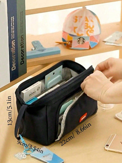 Astuccio extra capiente aggiornato, custodia per cancelleria per bambini, studenti, regalo, monete, calcolatrice, borsa organizer per ragazzi e ragazze, borsa per trucchi da viaggio, essenziali per il ritorno a scuola,regalo