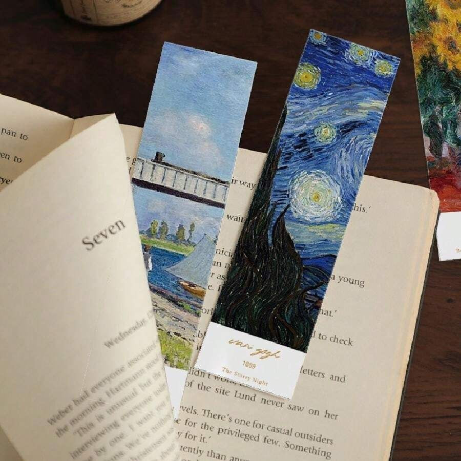 30 Segnalibri Artistici Classici Per Pittura A Olio Van Gogh E Monet Scheda Messaggio Artistico Decorazione Fai Da Te Piccola Scheda