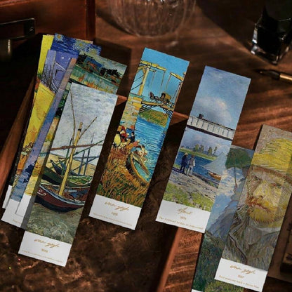 30 Segnalibri Artistici Classici Per Pittura A Olio Van Gogh E Monet Scheda Messaggio Artistico Decorazione Fai Da Te Piccola Scheda