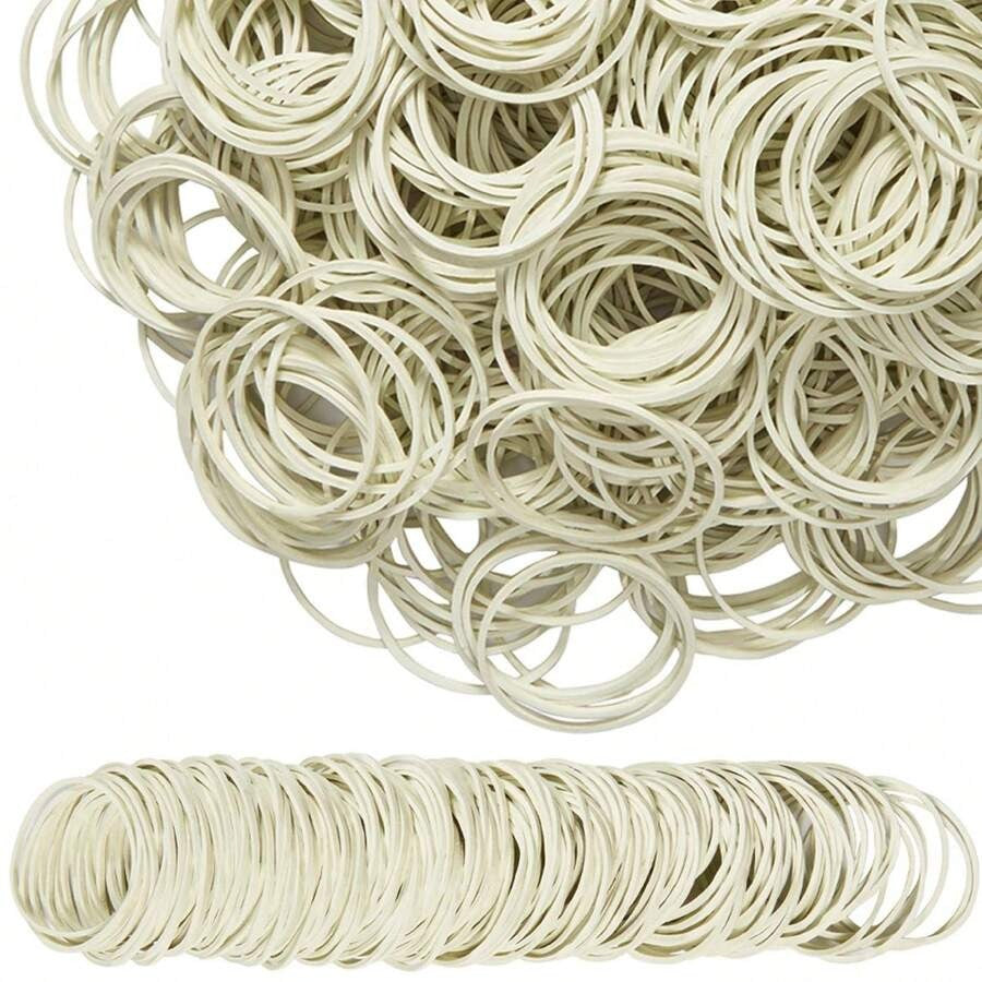 Fasce elastiche bianche in gomma per banconote di carta, dollari, denaro, fasce elastiche stirabili di dimensioni 38 mm 1,49 pollici