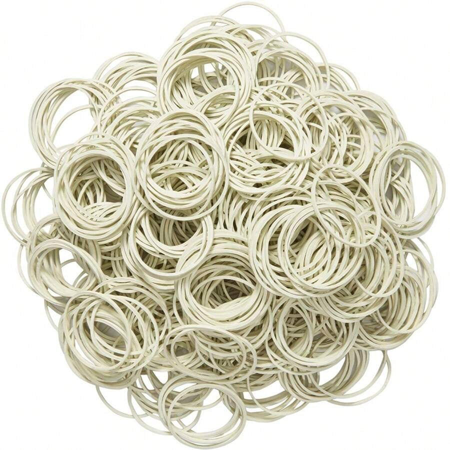 Fasce elastiche bianche in gomma per banconote di carta, dollari, denaro, fasce elastiche stirabili di dimensioni 38 mm 1,49 pollici