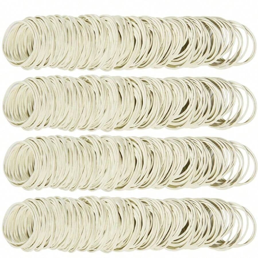 Fasce elastiche bianche in gomma per banconote di carta, dollari, denaro, fasce elastiche stirabili di dimensioni 38 mm 1,49 pollici