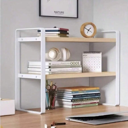 Scaffale Per Desktop, Scaffale Per Libri Di Archiviazione Studenti, Scaffale Per Documenti, Rack Per Computer, Mobile A Più Ripiani Da Ufficio, Supporto Per Cancelleria. 1 Ripiano A Più Strati, Ripiano Di Archiviazione Per Desktop, Altezza Regolabile