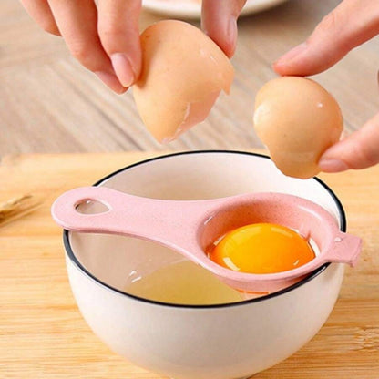 1/2/3/5 pezzi Separatore uovo bianco e tuorlo di colore casuale, filtro portatile leggero strumento da cucina per cottura