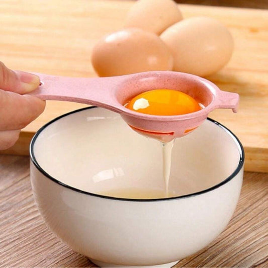 1/2/3/5 pezzi Separatore uovo bianco e tuorlo di colore casuale, filtro portatile leggero strumento da cucina per cottura