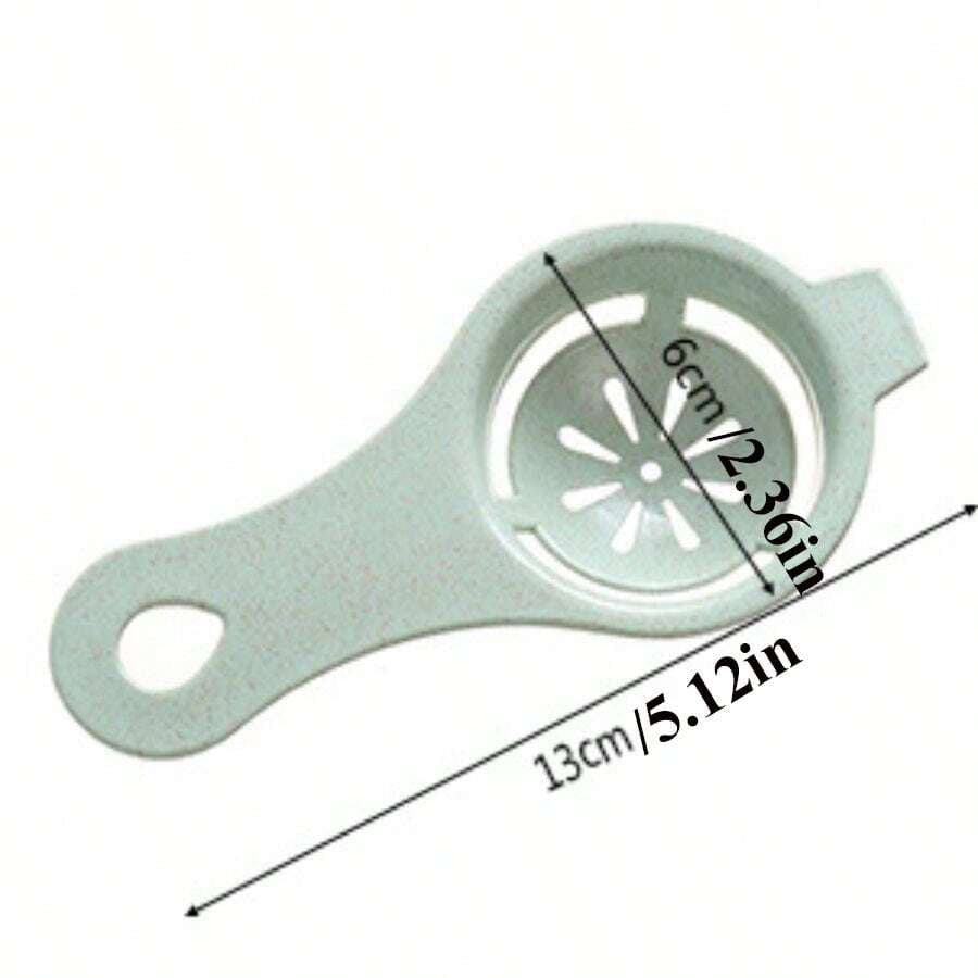 1/2/3/5 pezzi Separatore uovo bianco e tuorlo di colore casuale, filtro portatile leggero strumento da cucina per cottura