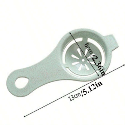 1/2/3/5 pezzi Separatore uovo bianco e tuorlo di colore casuale, filtro portatile leggero strumento da cucina per cottura