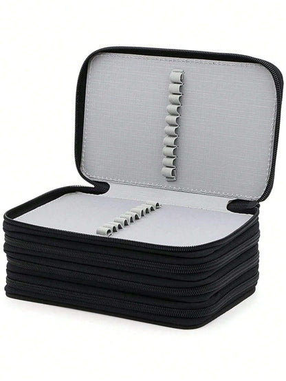 astuccio multifunzionale, astuccio per matite colorate da 72 scomparti, dotato di 3 grandi fori per temperamatite, gomme e matite, articoli essenziali per il ritorno a scuola
