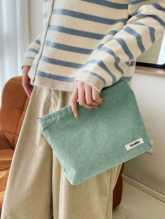 Borsa trucco con cerniera (senza ciondolo a forma di pollo), decorazione per camera da letto, bagno, soggiorno, scrivania, accessori da viaggio