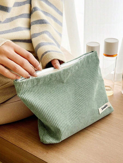 Borsa trucco con cerniera (senza ciondolo a forma di pollo), decorazione per camera da letto, bagno, soggiorno, scrivania, accessori da viaggio
