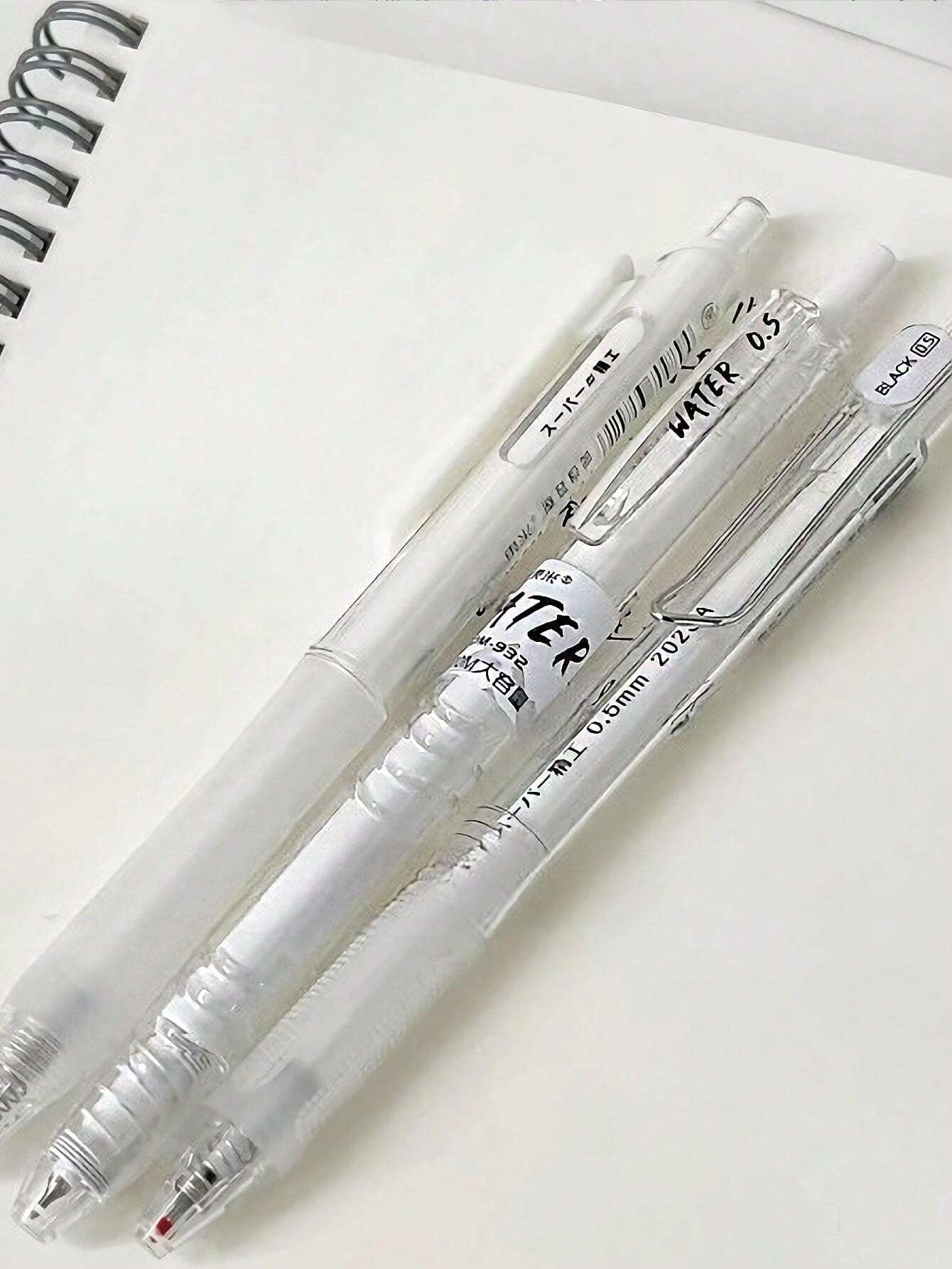 Penna A Sfera A Clic, 0,5 Mm, Design Semplice, Alto Valore Estetico, Con Inchiostro A Rapida Asciugatura Per Studenti Per Risolvere Esercizi E Firma
