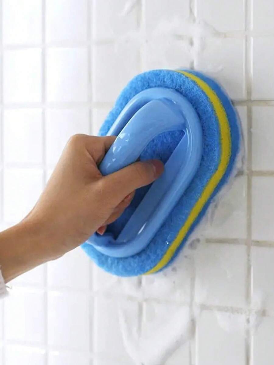 1 Pezzo Spugna Per La Pulizia Degli Utensili Da Cucina Domestica E Pulizia Del Bagno E La Stoviglia, Spazzola Per La Pulizia Delle Piastrelle In Ceramica