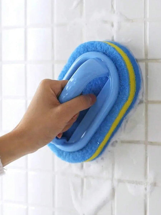 1 Pezzo Spugna Per La Pulizia Degli Utensili Da Cucina Domestica E Pulizia Del Bagno E La Stoviglia, Spazzola Per La Pulizia Delle Piastrelle In Ceramica