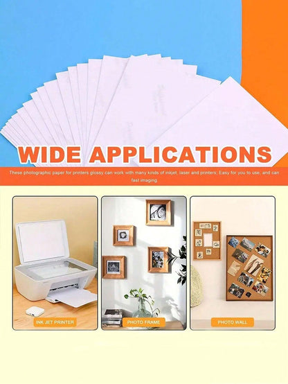 Carta fotografica ad alta lucidità e impermeabile, adatta a tutte le stampanti a getto d'inchiostro, per calendario e striscione foto per compleanno, stampa fotografica