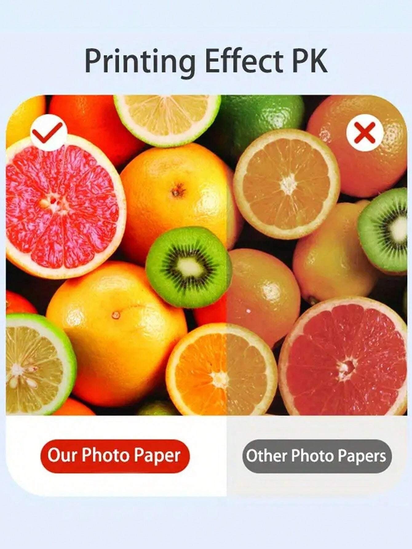 Carta fotografica ad alta lucidità e impermeabile, adatta a tutte le stampanti a getto d'inchiostro, per calendario e striscione foto per compleanno, stampa fotografica