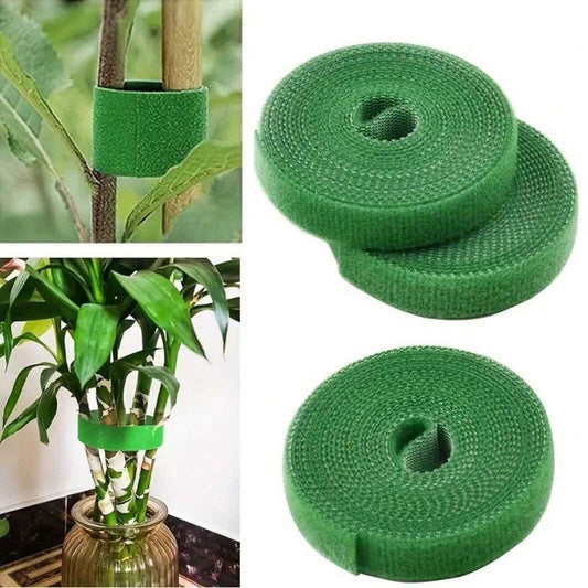Piccolo gancio da giardino con chiusura a strappo, nastro con gancio e passante per fissare piante e rami d'albero, cintura per rami d'albero, accessori per fiori e piante da giardino, forniture per giardinaggio