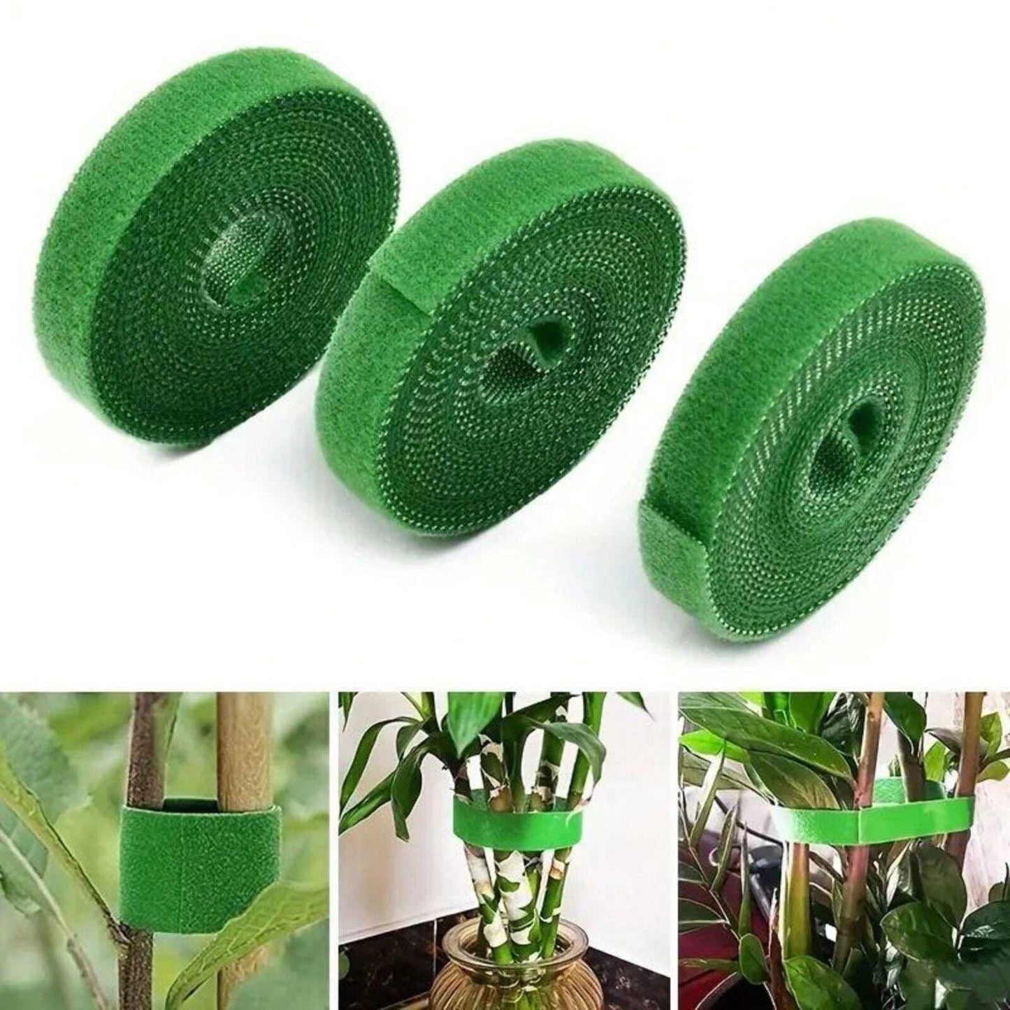 Piccolo gancio da giardino con chiusura a strappo, nastro con gancio e passante per fissare piante e rami d'albero, cintura per rami d'albero, accessori per fiori e piante da giardino, forniture per giardinaggio