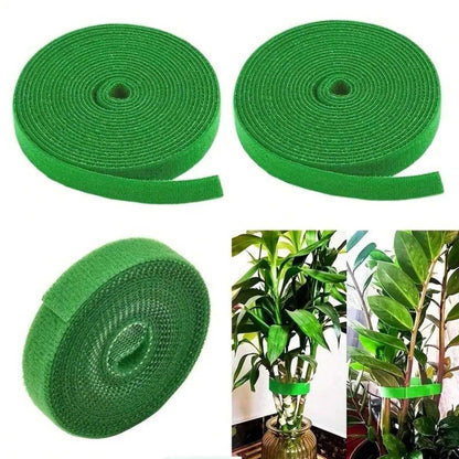 Piccolo gancio da giardino con chiusura a strappo, nastro con gancio e passante per fissare piante e rami d'albero, cintura per rami d'albero, accessori per fiori e piante da giardino, forniture per giardinaggio