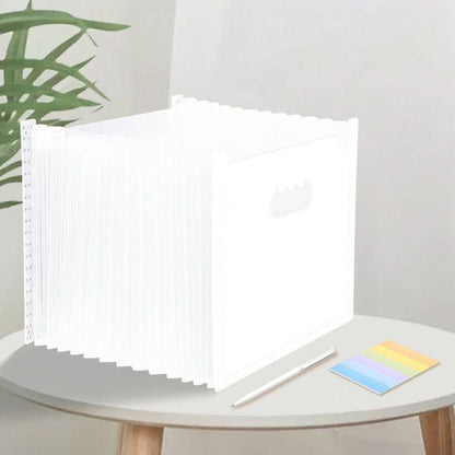 Cartella formato A4, Cartella espandibile a 13 scomparti, grande capacità, organizer trasparente per documenti, fatture e ricevute, ideale per ufficio, materiale scolastico e uso domestico, back to school