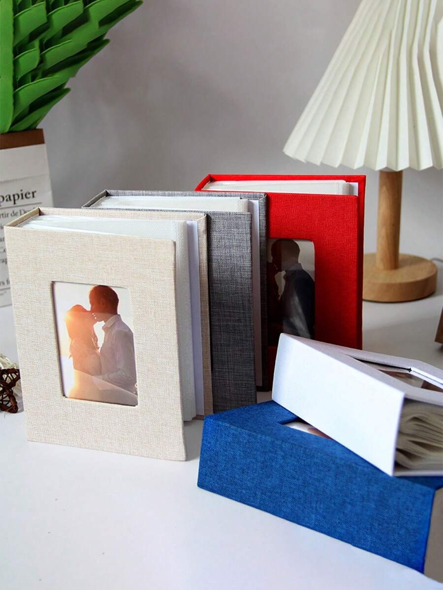 album di inserti di 100 pagine da 6 pollici con superficie in tessuto, per il ritorno a scuola, forniture scolastiche