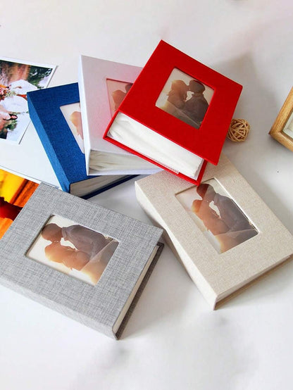album di inserti di 100 pagine da 6 pollici con superficie in tessuto, per il ritorno a scuola, forniture scolastiche