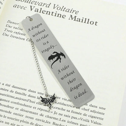 Segnalibro in metallo con incisione del drago nero - Segnalibro, marchi di lettura per collezionisti amanti dei libri, regali per amici e insegnanti - Forniture scolastiche
