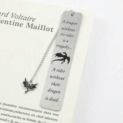 Segnalibro in metallo con incisione del drago nero - Segnalibro, marchi di lettura per collezionisti amanti dei libri, regali per amici e insegnanti - Forniture scolastiche