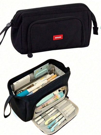 Astuccio extra capiente aggiornato, custodia per cancelleria per bambini, studenti, regalo, monete, calcolatrice, borsa organizer per ragazzi e ragazze, borsa per trucchi da viaggio, essenziali per il ritorno a scuola,regalo
