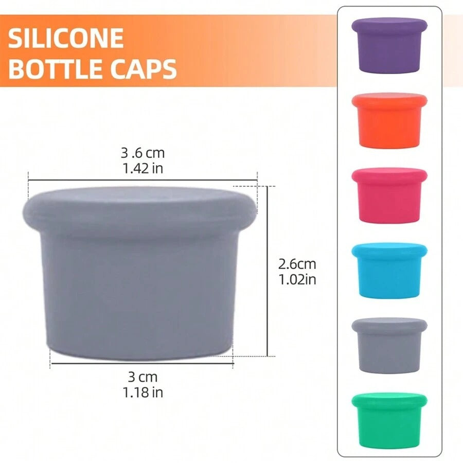 Tappo in silicone semplice e facile da usare per vino, tappo in silicone riutilizzabile per bottiglie di vino, birra, champagne, lavabile in lavastoviglie