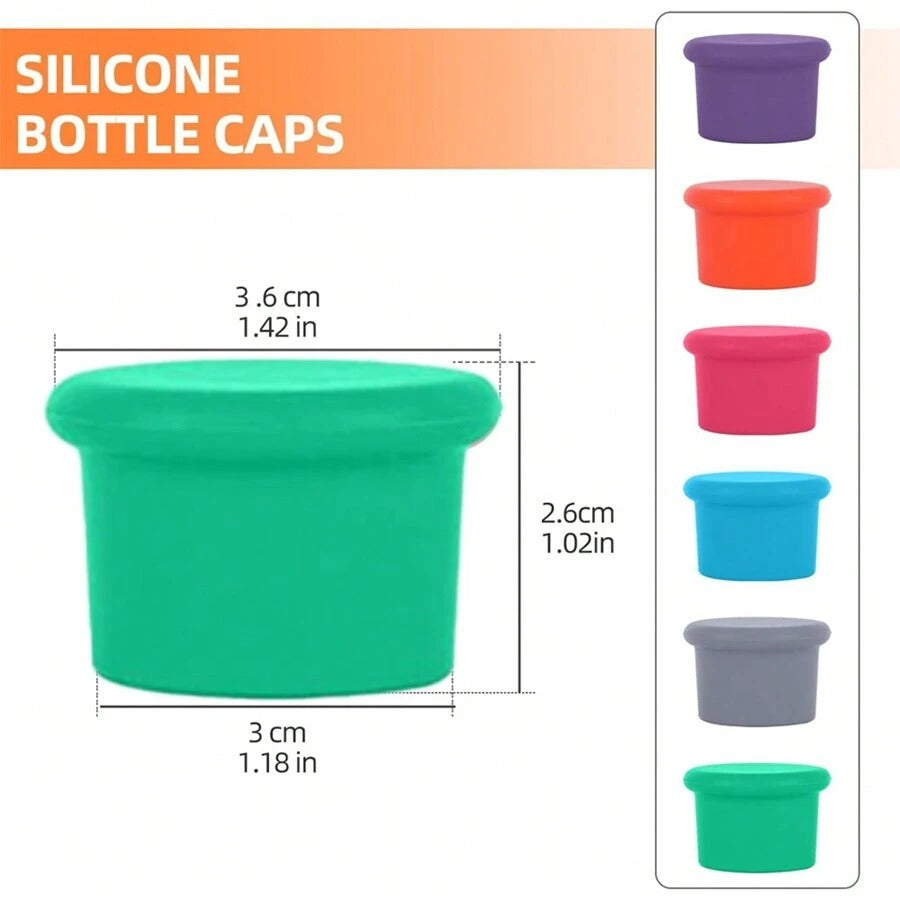 Tappo in silicone semplice e facile da usare per vino, tappo in silicone riutilizzabile per bottiglie di vino, birra, champagne, lavabile in lavastoviglie