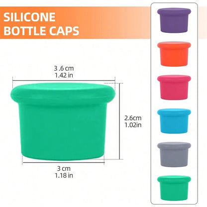 Tappo in silicone semplice e facile da usare per vino, tappo in silicone riutilizzabile per bottiglie di vino, birra, champagne, lavabile in lavastoviglie