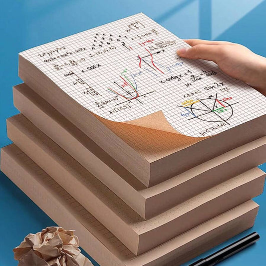 Quaderno contenente 320/500 fogli di carta da abbozzo in polpa di legno, taccuino da schizzo, per studenti, candidati agli esami, bambini per dipingere e prendere appunti
