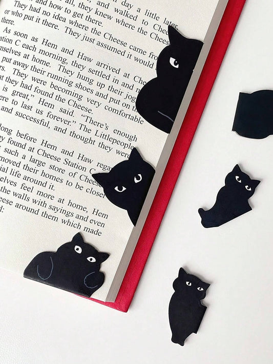 Segnapagina con design gatto creativo multiuso per libro da leggere
