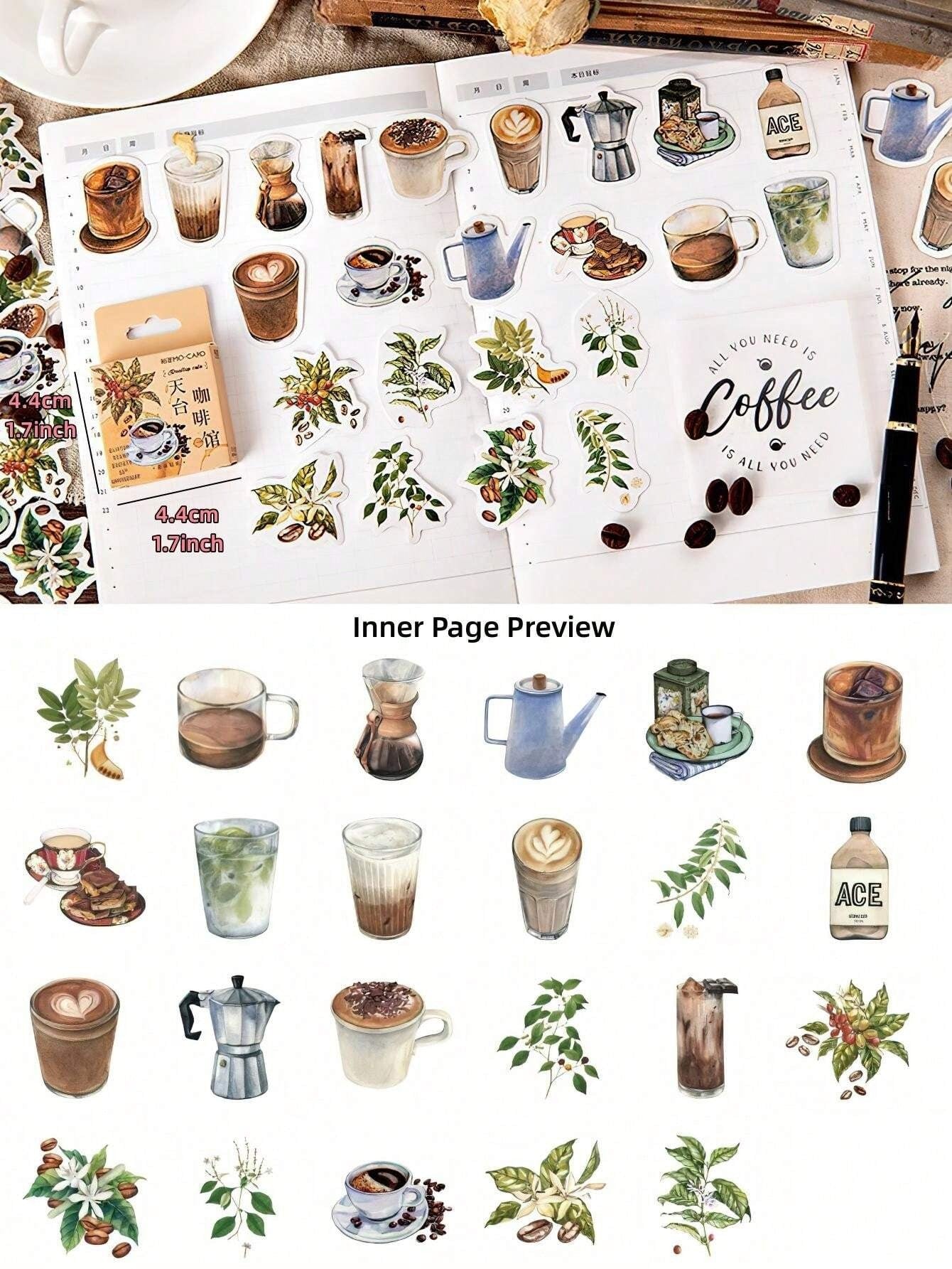 46 pezzi modello misto Assorizzato multiuso decorativo Adesivo per DIY conto a mano Decorazioni
