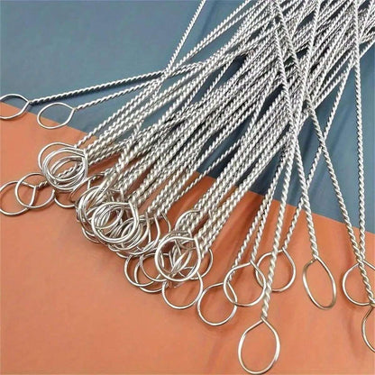 10 pezzi Spazzole di pulizia in acciaio inossidabile 304 multifunzione per tazze, bollitori, tubi, tastiere