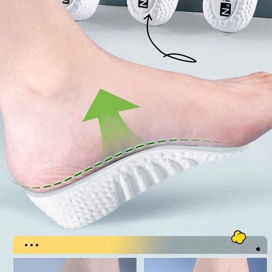 Rialzi per scarpe invisibili da 3/4 di pollice per uomo e donna, per scarpe sportive, senza affaticamento ai piedi