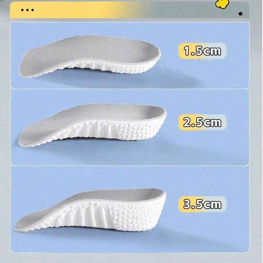 Rialzi per scarpe invisibili da 3/4 di pollice per uomo e donna, per scarpe sportive, senza affaticamento ai piedi